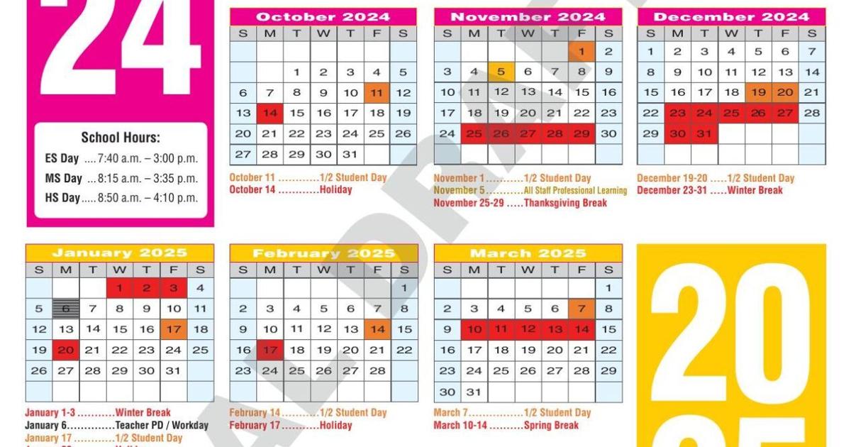Denton Isd 2025-25 Calendar