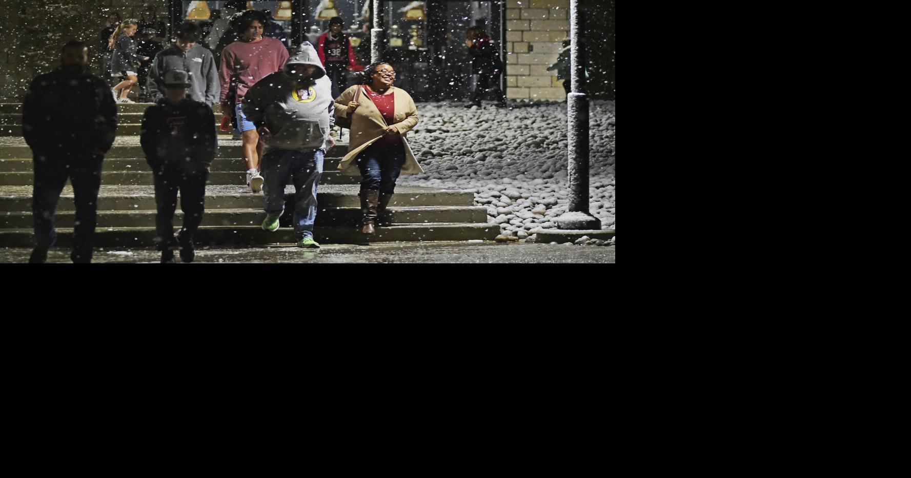 Snowfall after dark Weather