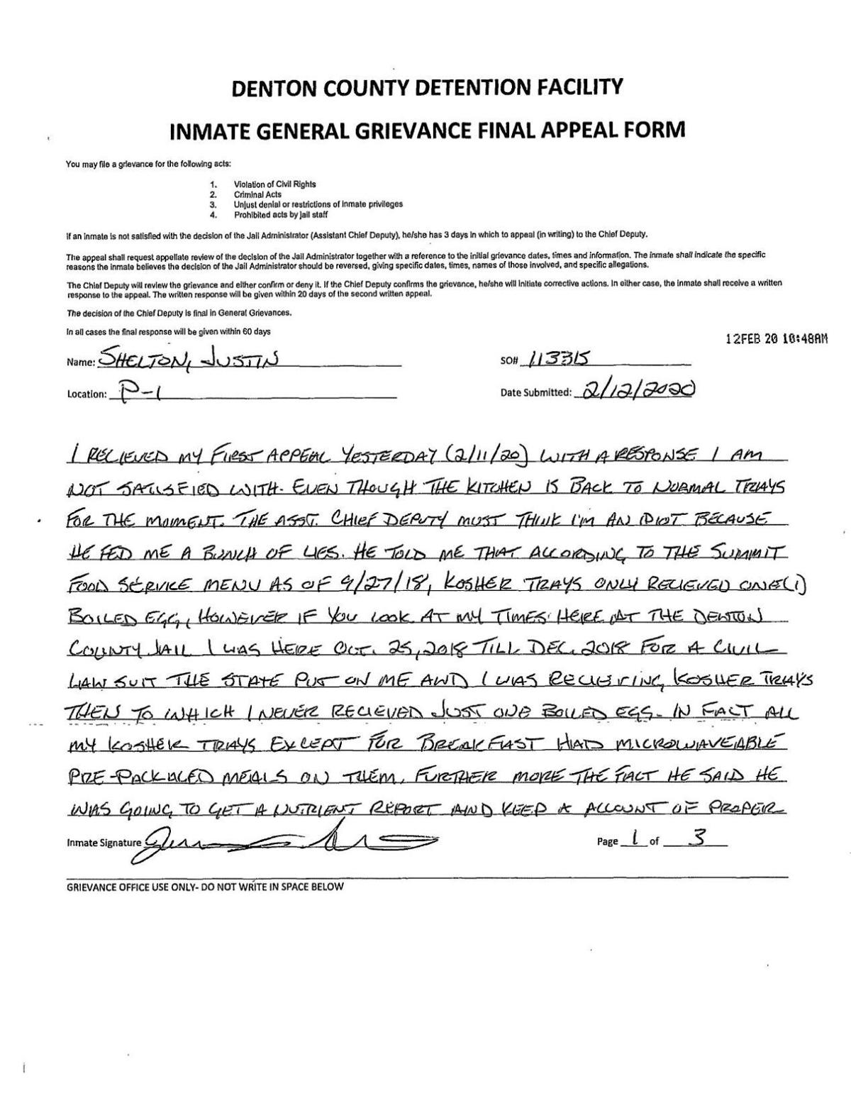 Denton County Jail Custody Report - iq3gzy0