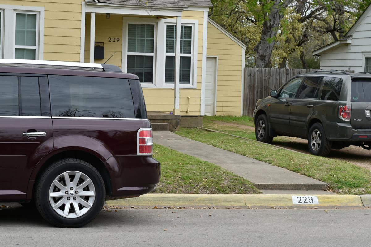 Blocked In By Students Residents Near Unt Paint Curbs Yellow