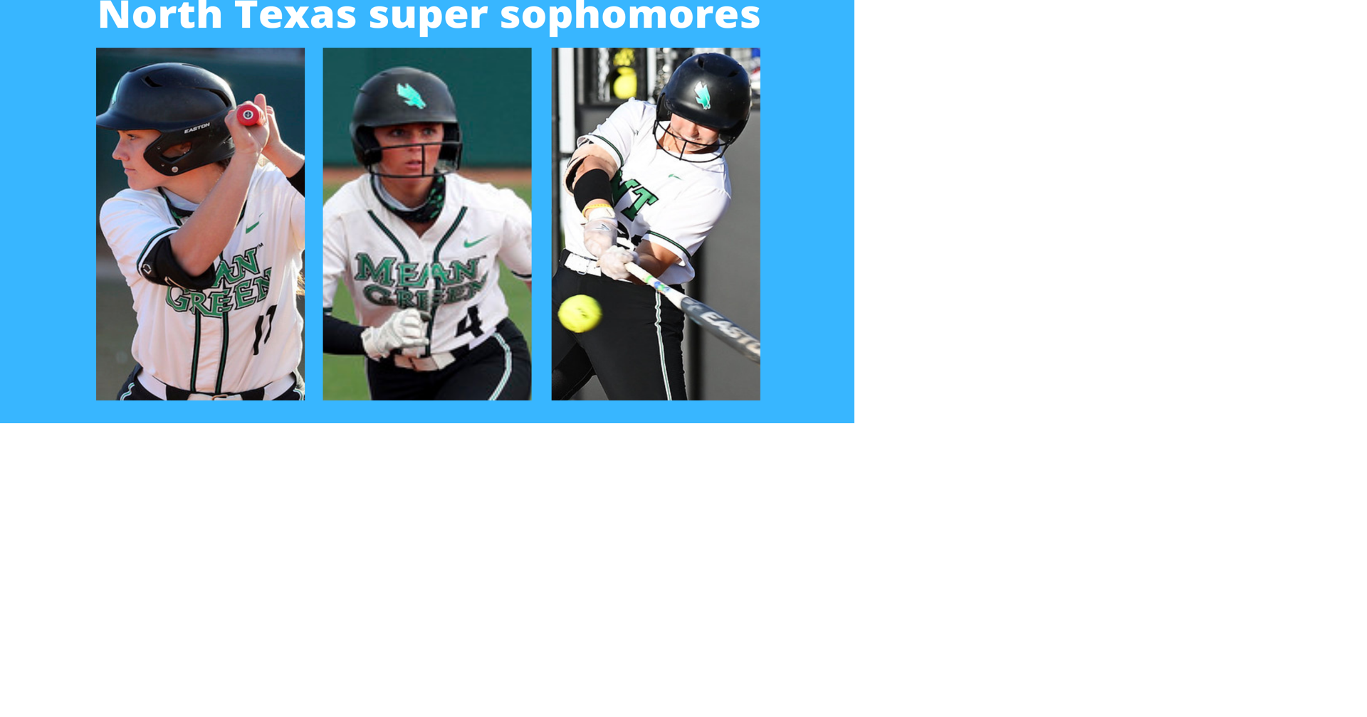 Core of young talent has UNT softball team on track for another CUSA
