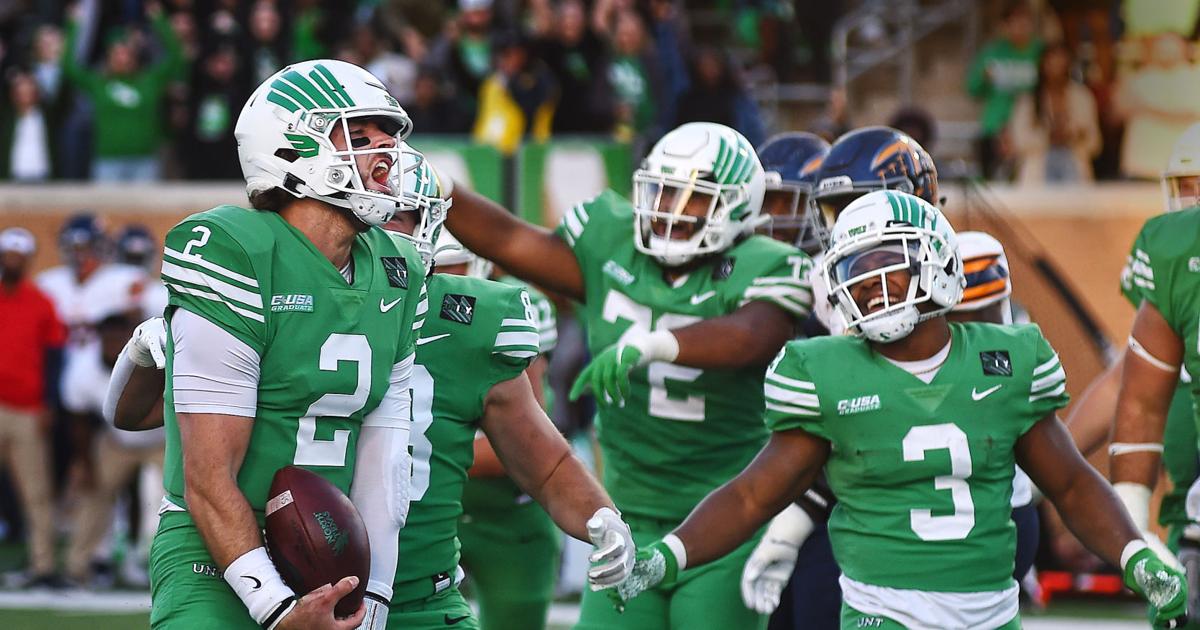 UNT football slate dominated by afternoon games, as times, television info released