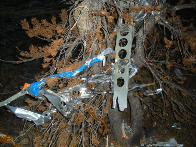 Wreckage of Steve Fossett's plane