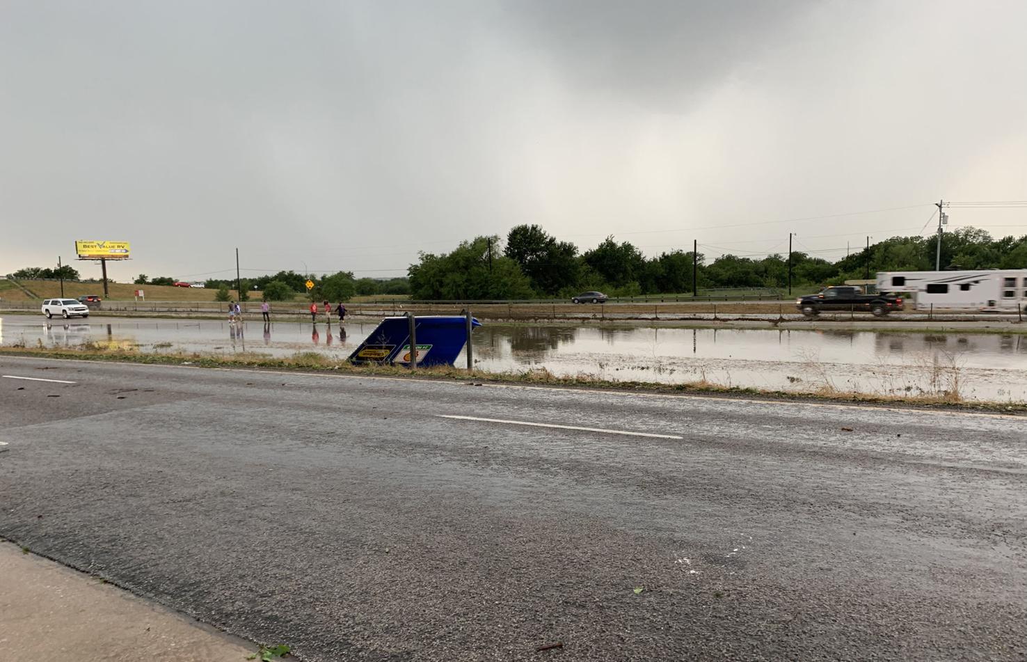 Strong storms hit Sanger hard Weather