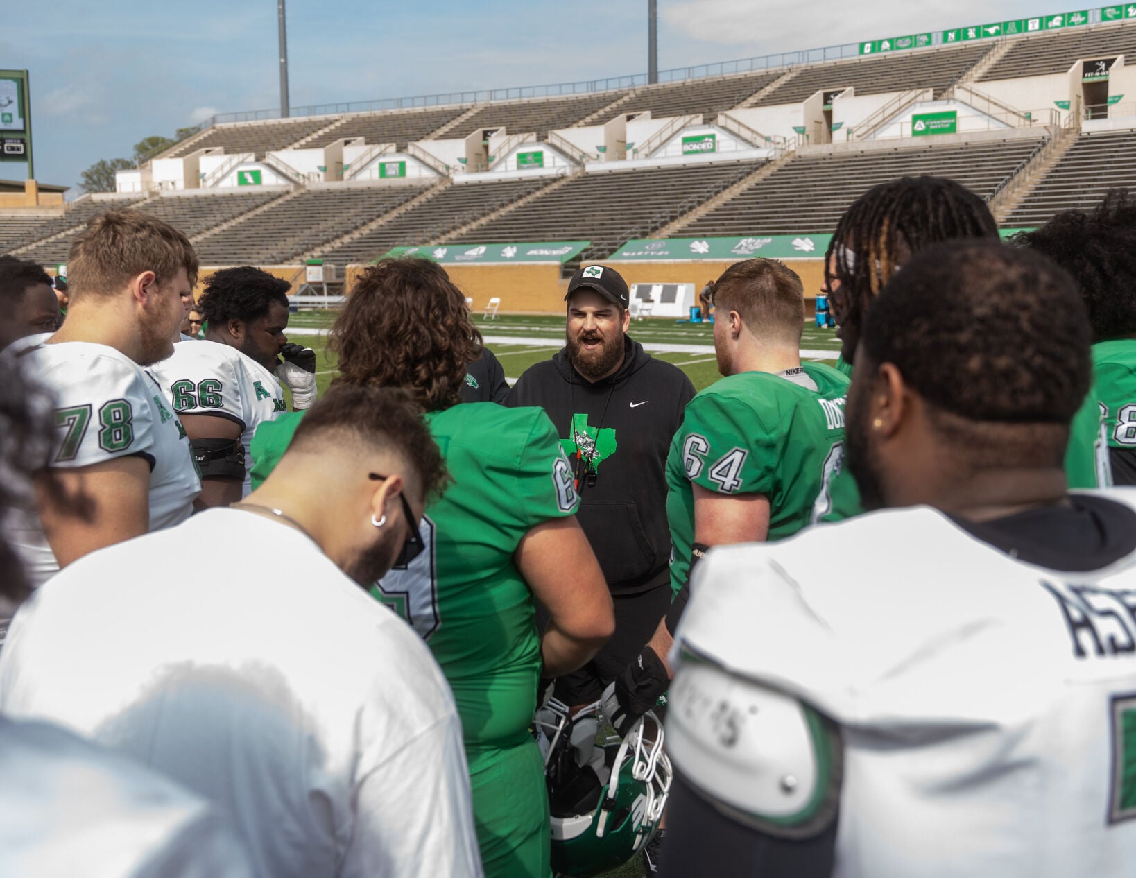 UNT starts fall practice with a new offensive line coach who's keeping ...