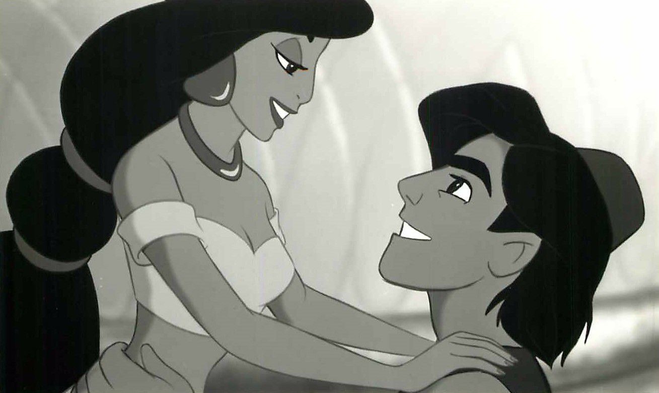 Aladdin hot sale kiss cartoon