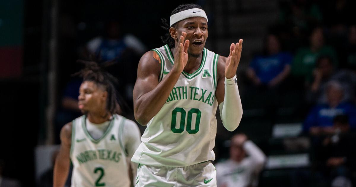 Highlights from UNT men's basketball's 76-66 win over Memphis | Mean ...