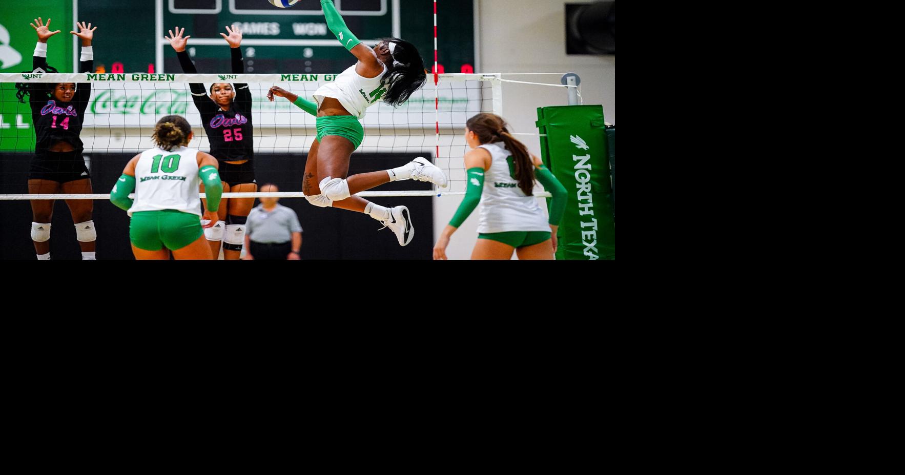 UNT volleyball team cruises to win over Florida Atlantic in first