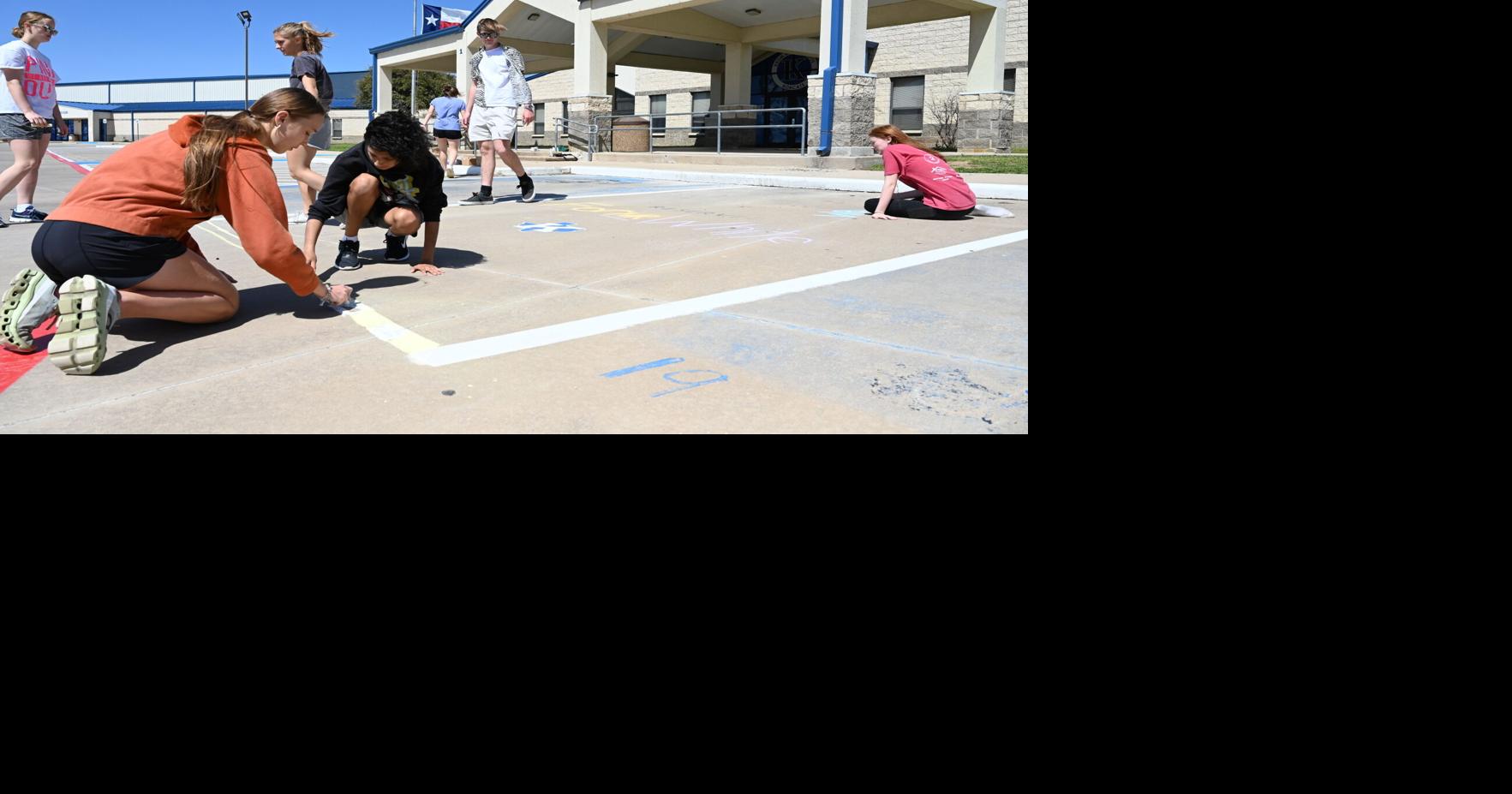 Chalked up Krum High students express their concerns about principal’s