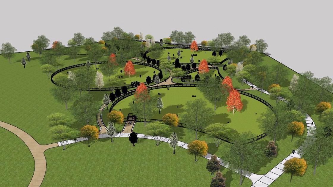North Lakes Park dog park design animation
