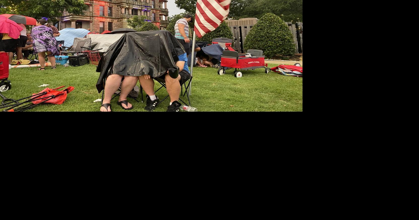 Rainedout drone show leaves Denton soggy and nostalgic Denton