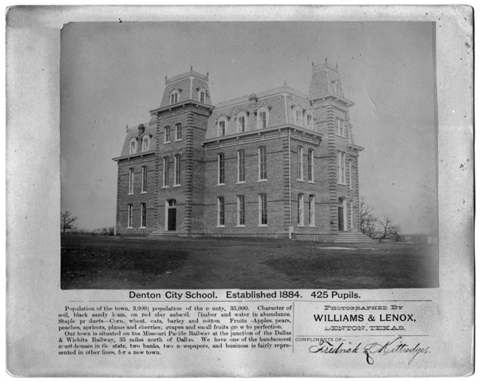 Landmarks & Legacies How Denton became an education hub News
