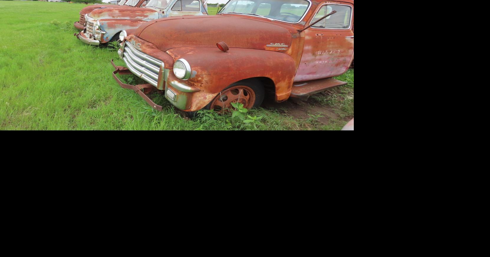 A collection of historic pickups up for auction in Sanger after being ...