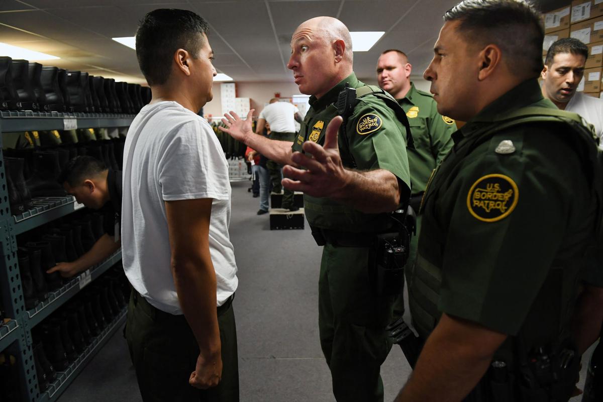 Border Patrol trainees prepare to enter one of the country's fiercest