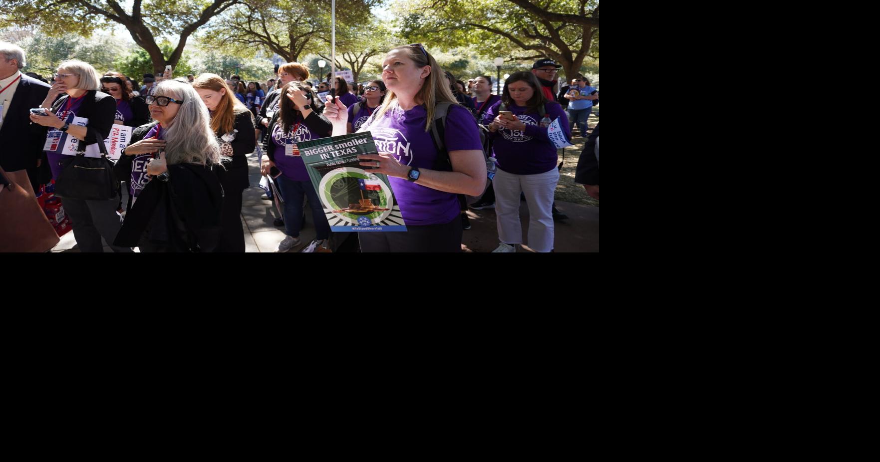 Photos Parents and teachers from Denton, Lewisville rally for support
