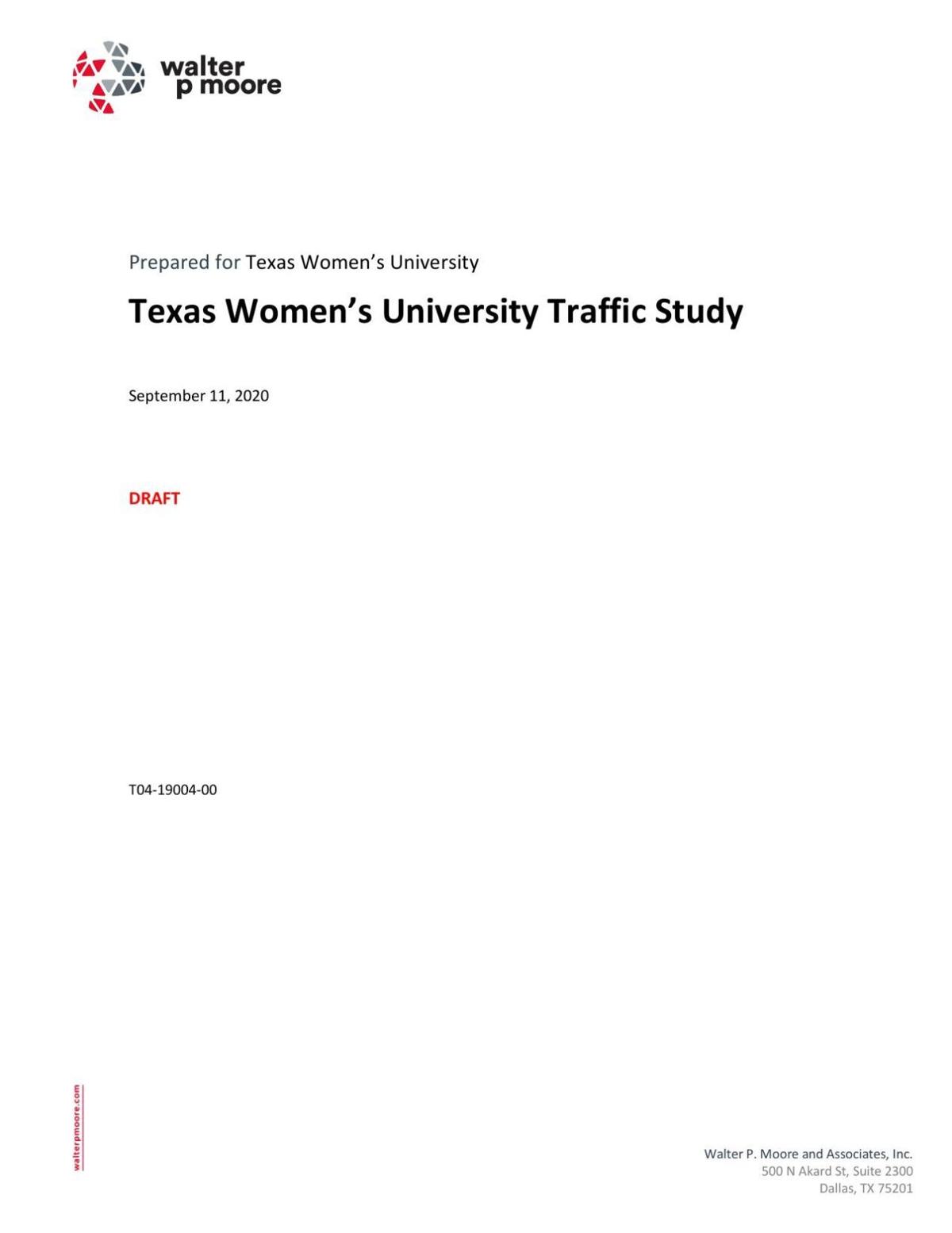 TWU Traffic Study