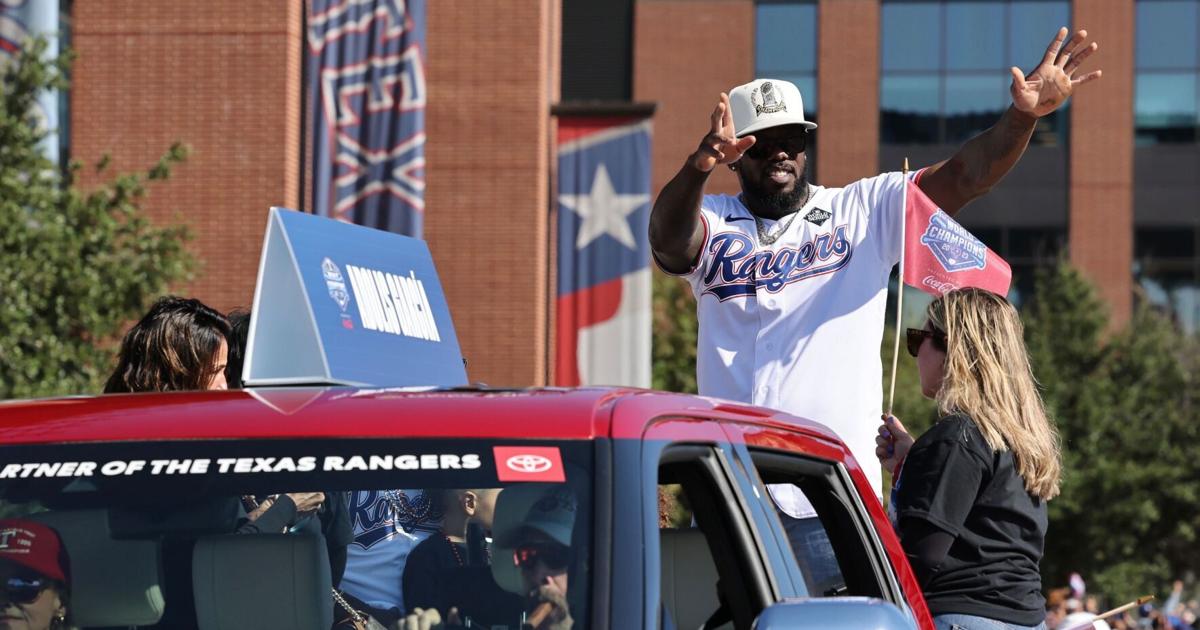 Thousands line streets for Texas Rangers World Series parade in ...