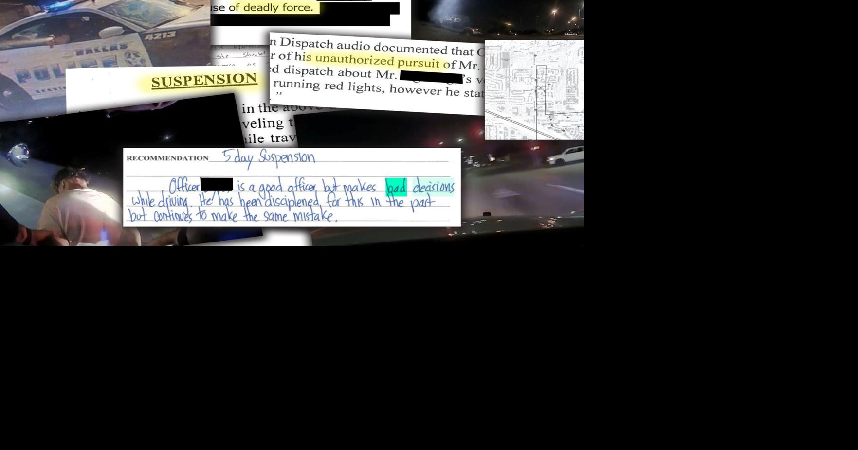 What happens to cops in Denton and North Texas who break the rules during a car chase? Depends where they work