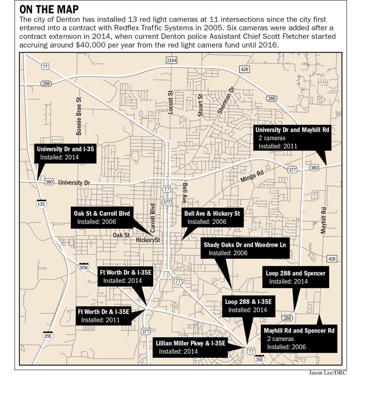 Red Light Camera Map United States Map