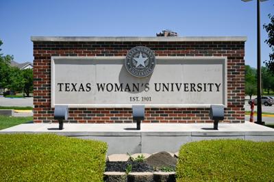 Texas Woman's University sign