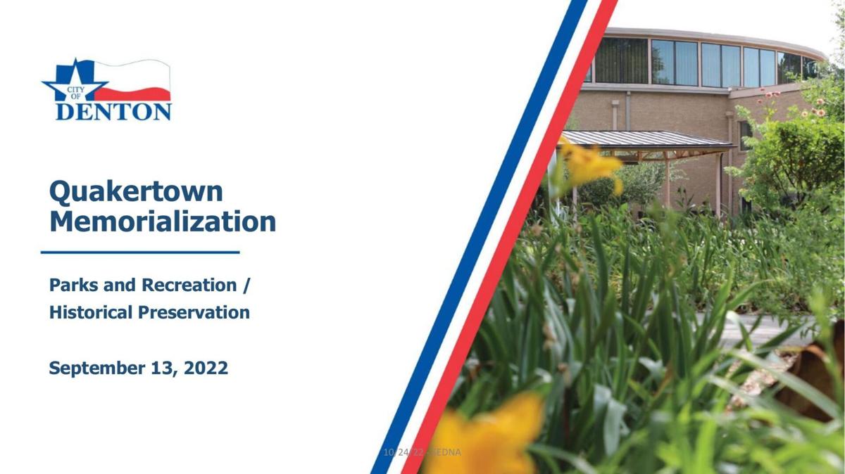 Denton Parks & Recreation's SEDNA presentation