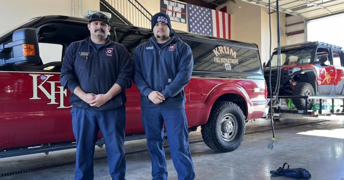Kyle Ransom Fire Fighter Two Krum firefighters join over 100 Texas emergency responders battling ...