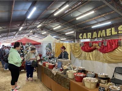Vendors sell handcrafted goods at Touch of Rust Market