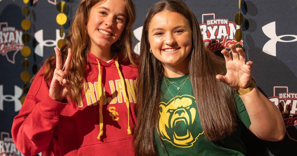Two standout Ryan High athletes celebrate special National Signing Day ...
