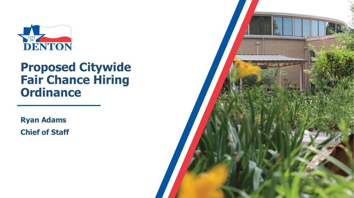 Proposed Citywide Fair Chance Hiring Ordinance Presentation