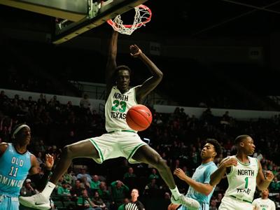 Men S Basketball Unt Clinches Top Spot In C Usa Bonus Play With