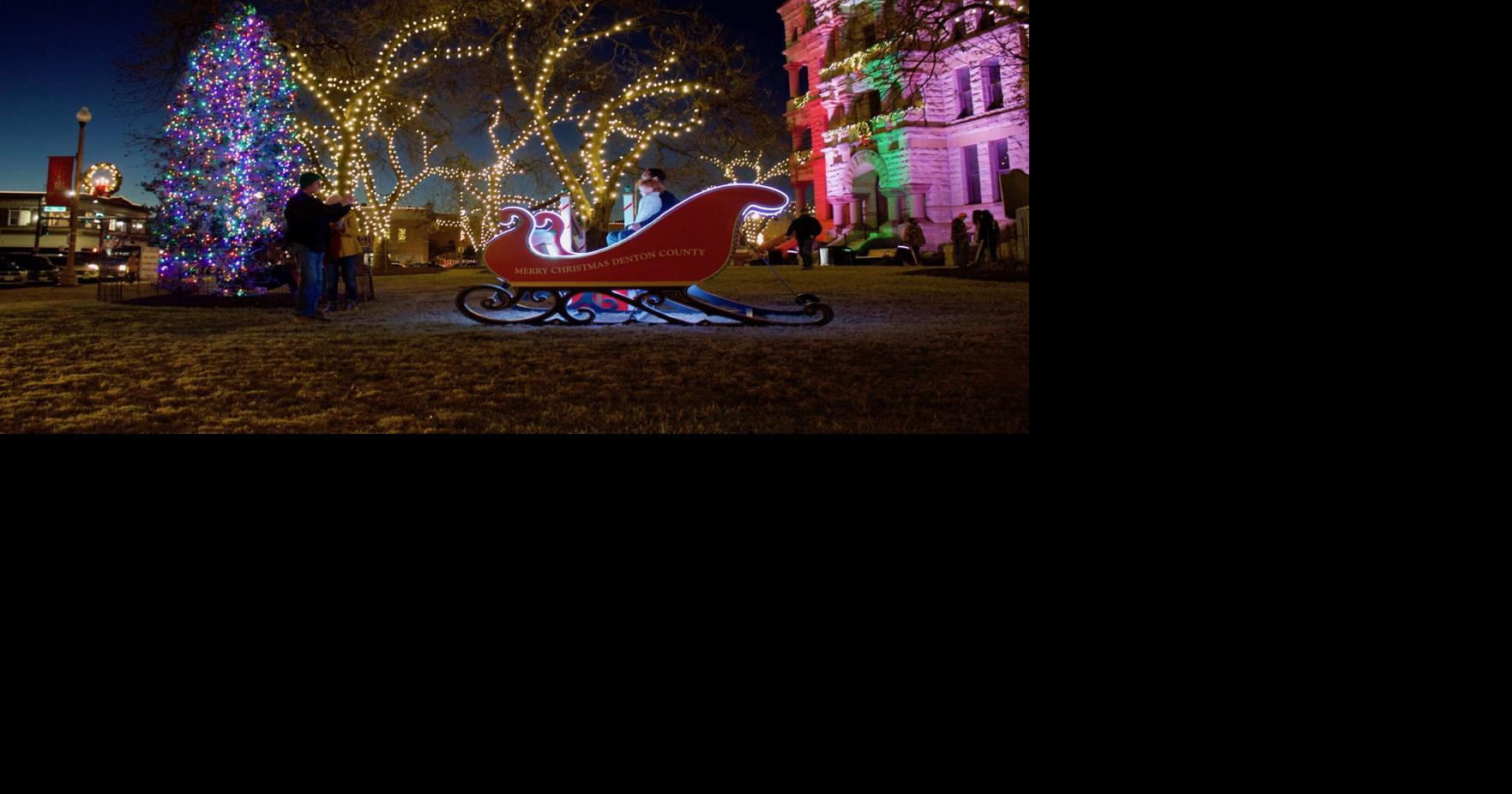 Denton Holiday Lighting Festival, pandemic style Festival