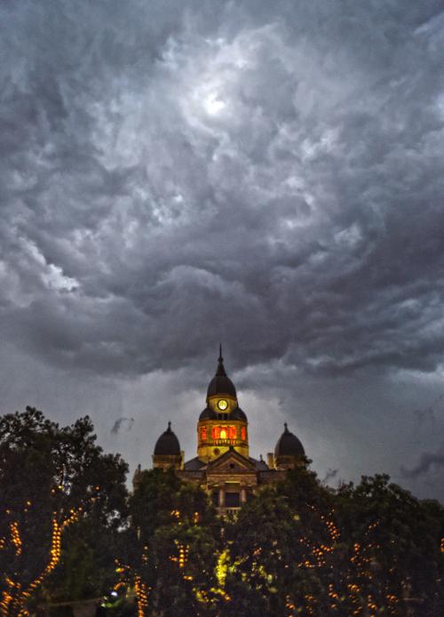 Courthouse glow