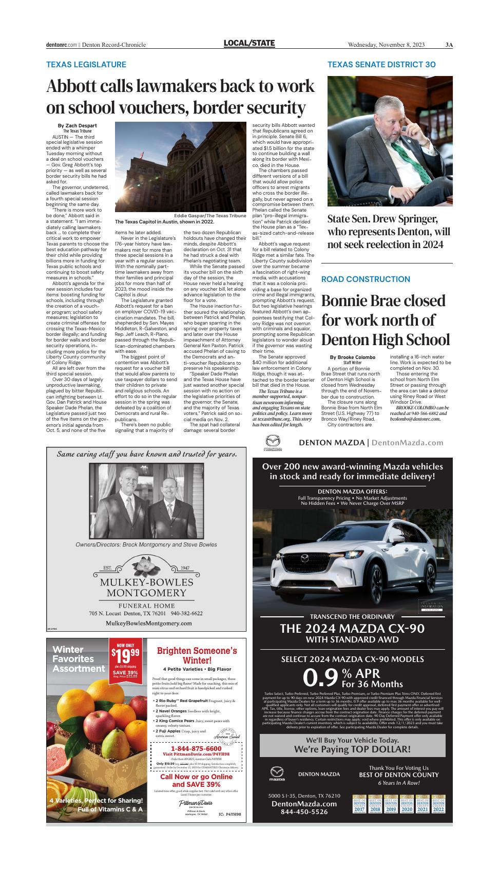 Page A3 | E-Edition | Dentonrc.com