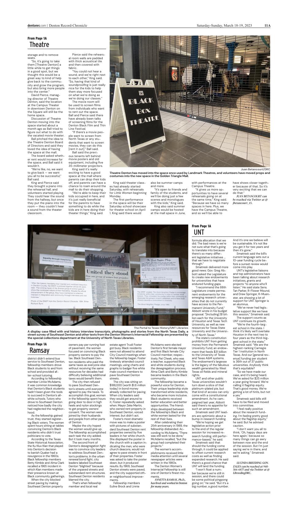 Page A11 | E-Edition | Dentonrc.com