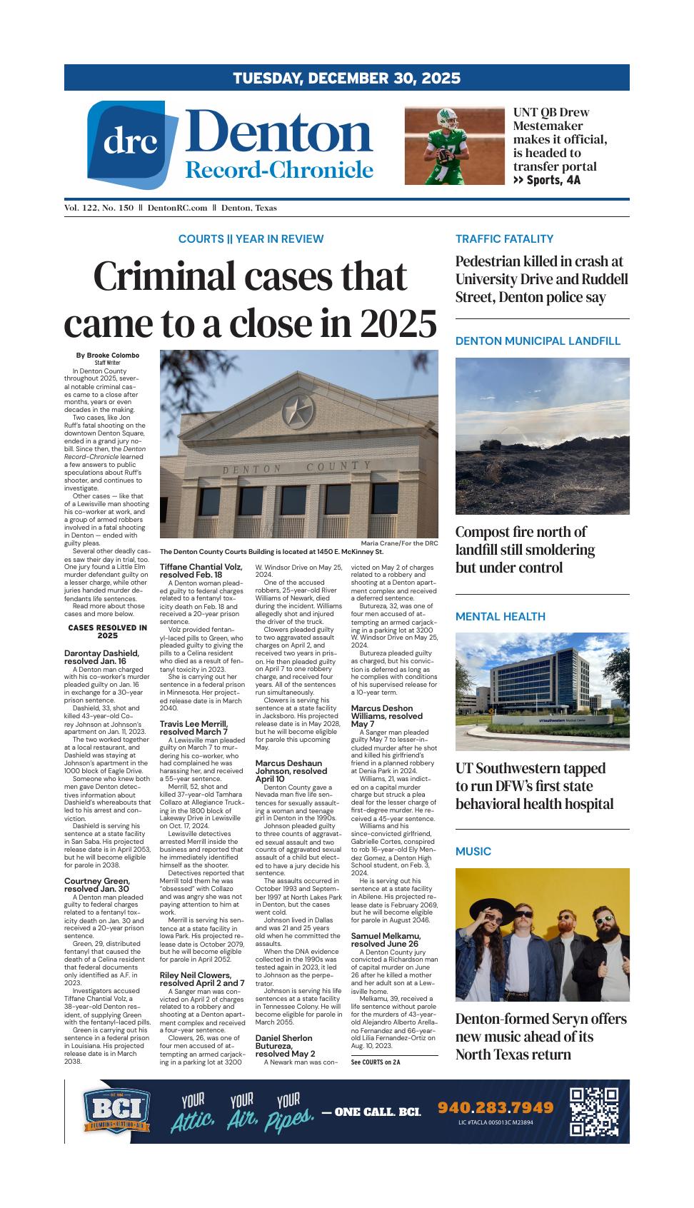 Page A1 | e-Edition | dentonrc.com