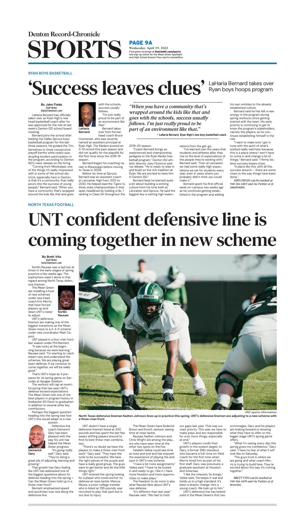 Page A9 | E-Edition | Dentonrc.com