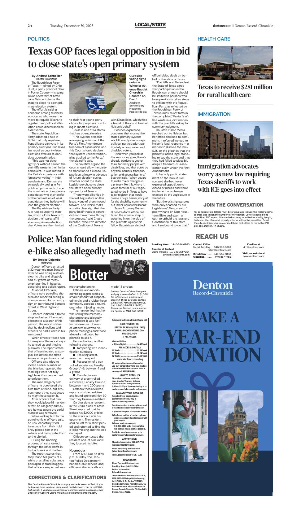Page A1 | e-Edition | dentonrc.com