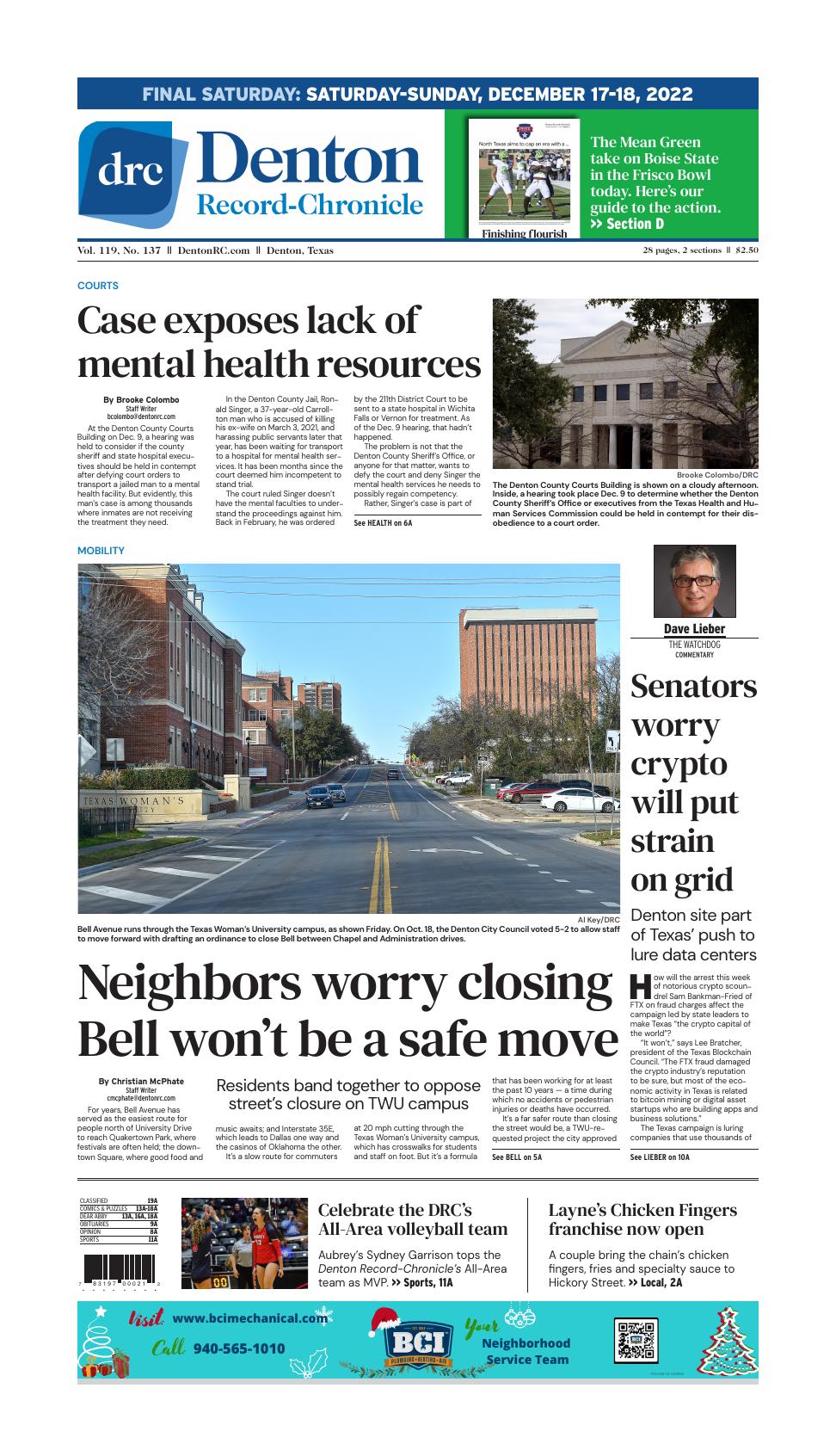 Page A1 | E-Edition | Dentonrc.com