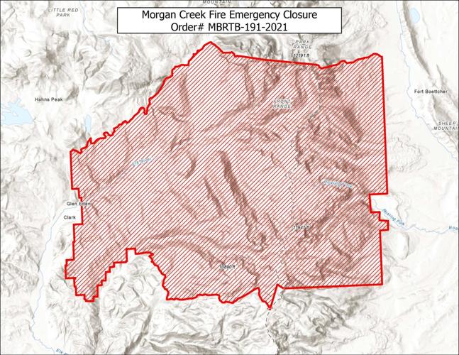 Morgan Creek fire large area closure
