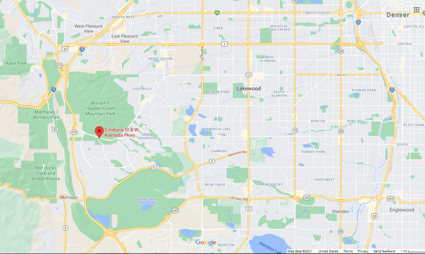 Fatal Crash in Lakewood May 16, 2021 (Photo) Credit Google Maps