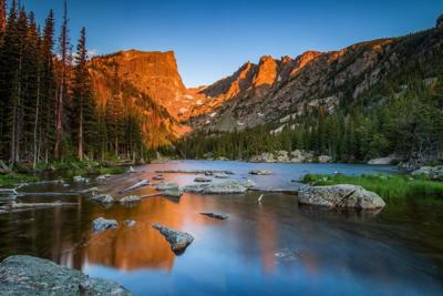 Dream Lake at Sunrise in Rocky Mountain National Park, Photo Credit: Matt Dirksen (iStock).