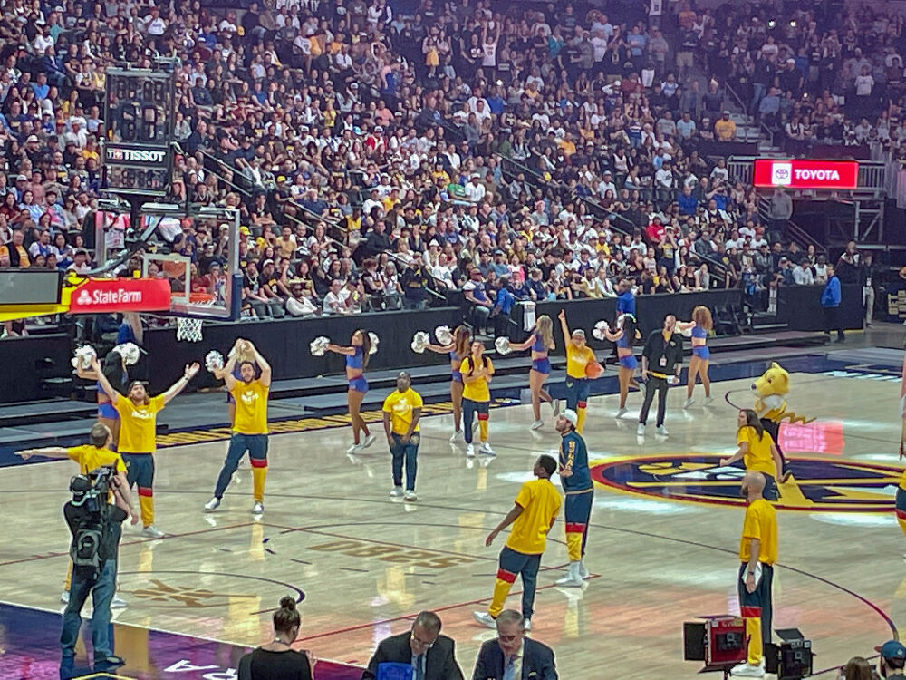 Rockets mascot plays it cool after draining backwards halfcourt