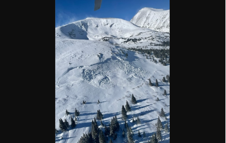 This image shows the slide. Courtesy: Colorado Avalanche Information Center.