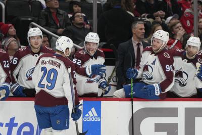 Colorado Avalanche break Stanley Cup minutes after winning NHL Finals over  Tampa Bay Lightning, Nicolas Aube-Kubel
