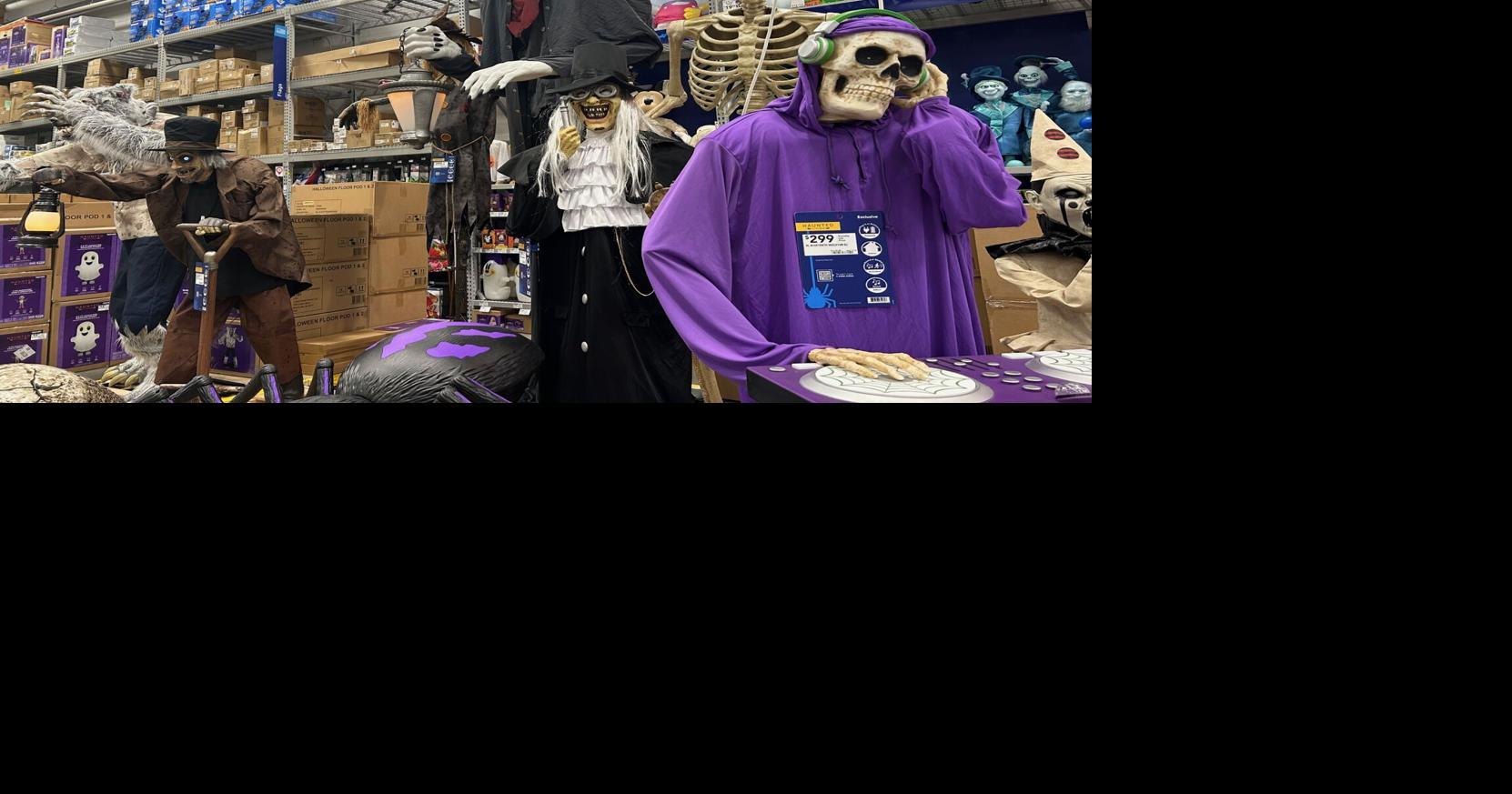 Halloween decorations in Denver store
