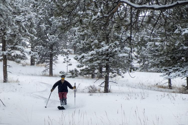 Skiing Colorado's foothills with Weird Foothill Guy, Whiteout