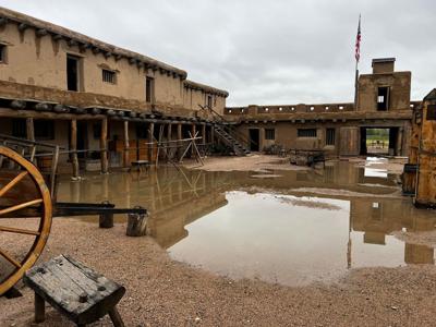 A look at some of the flooding at Bent's Old Fort. Photo Credit: Bent's Old Fort National Historic Site.