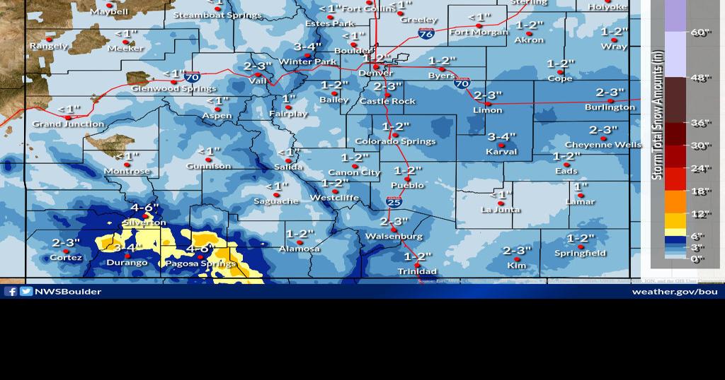 First snow of 2024 setting up to hit Colorado in days