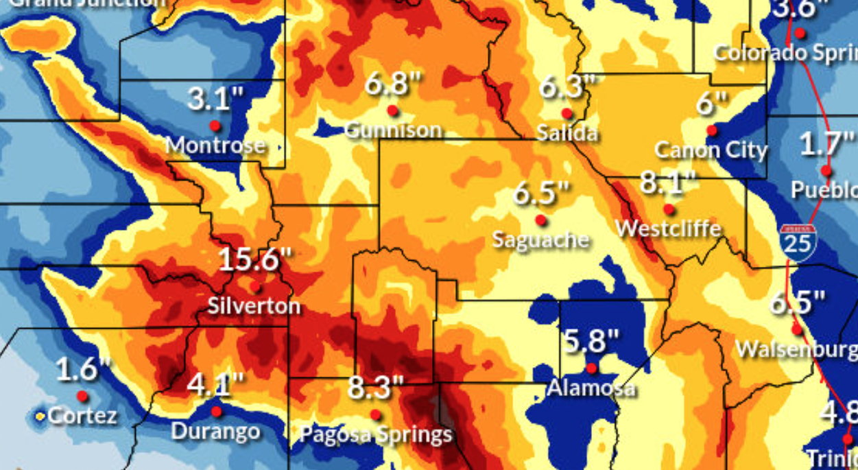 Colorado Weather Map