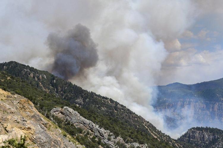 Glenwood Canyon Fire. Chelsea Self/Glenwood Springs Post Independent via AP